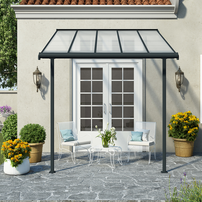 Terrassöverbyggnad Sierra 9,3 m² Antracitgrå Canopia by Palram 